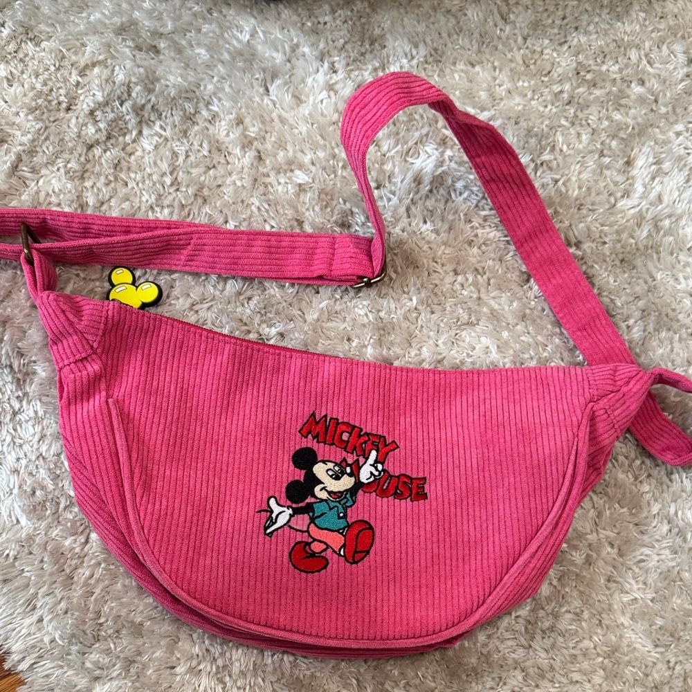 Mickey Mouse Pink Shoulder Bag